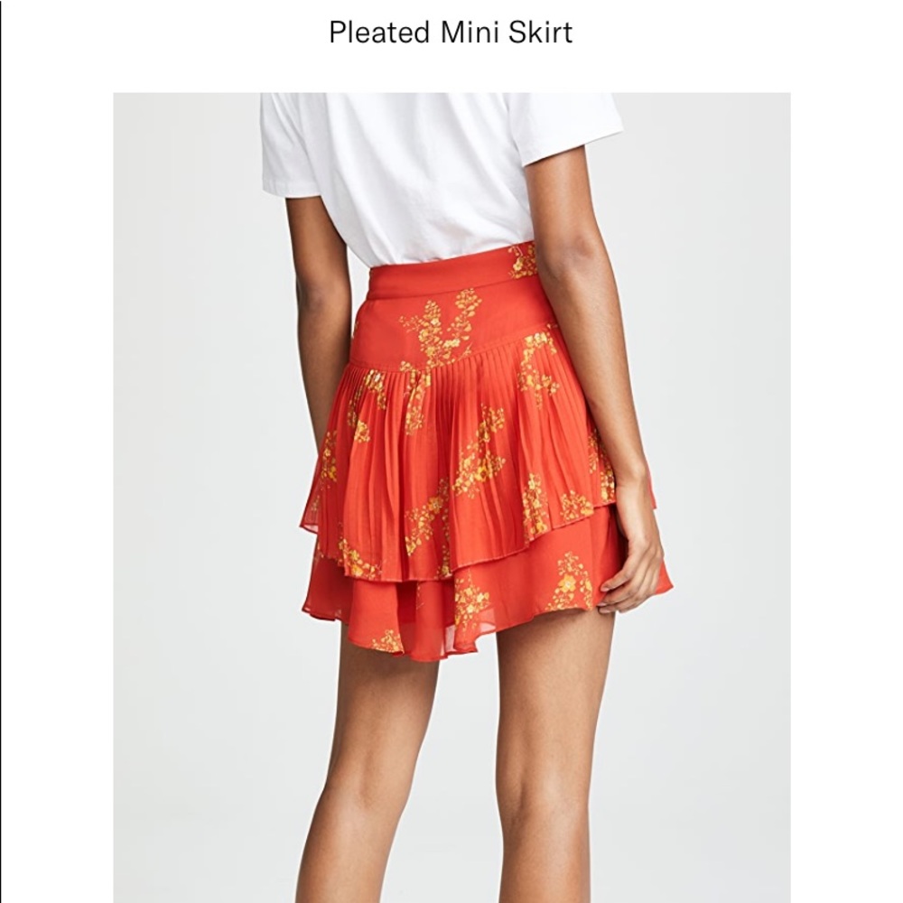 Derek Lam Floral Mini Skirt